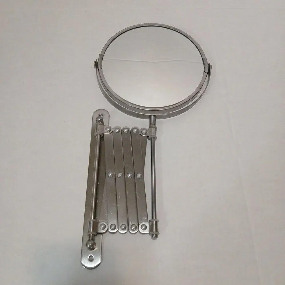 VTG Stainless Steel Accordion Style 2-sided Mirror Expands To 22